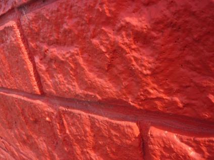 red stone wall